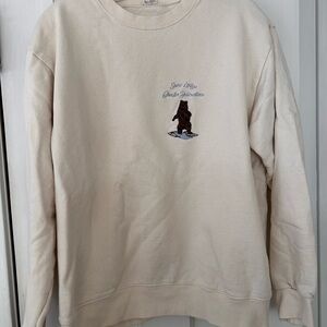 Brandy Melville Cream Knit Sweatershirt